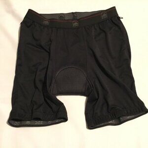 ZOIC Cycle Bike Shorts Size XL Padded Fly Front Legs Spell Out